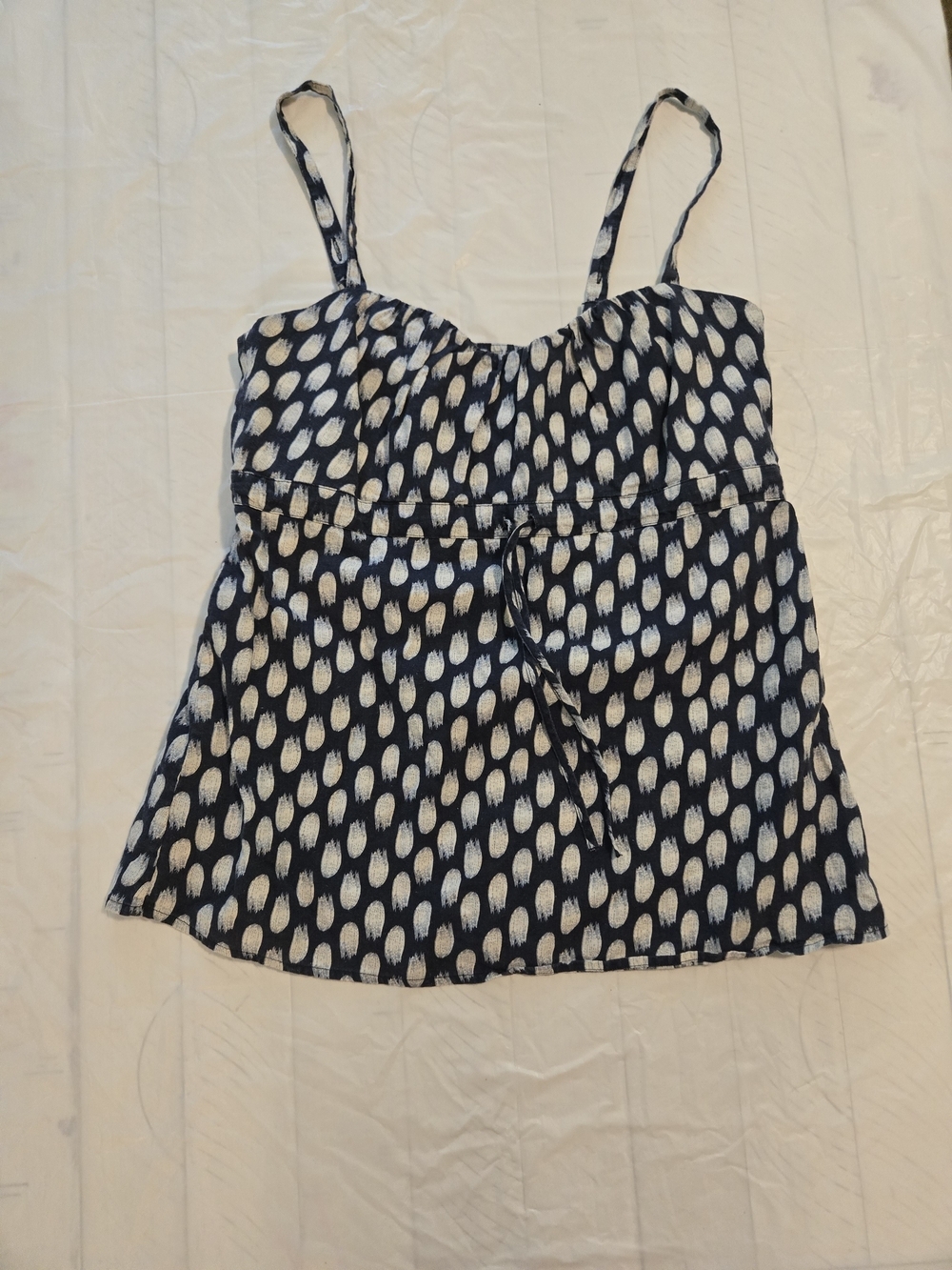 Patagonia Navy and White Spotted Camisole